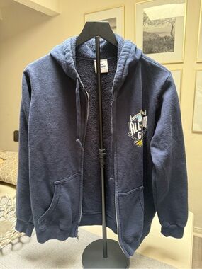 San Diego Padres On Running Navy Sherpa Zip Hoodie